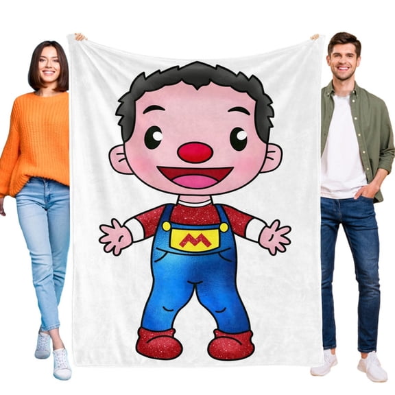 Bely Y Beto QQQ flannel blanket 39*59 inch soft and comfortable with clear patterns and easy cleaning