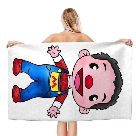 Bely Y Beto QQQ patterned towel 30.7 59 inches microfiber quick drying lightweight and comfortable enhancing beach style