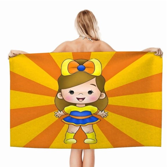 Bely Y Beto QQQ patterned towel 30.7 59 inches microfiber quick drying lightweight and comfortable enhancing beach style