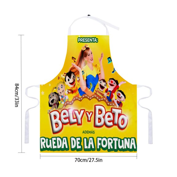 Bely Y Beto apron made of waterproof material with pockets, suitable for adults, adjustable kitchen apron for cooking, drawing, and craftingfor 33" x 28"70X84cm).