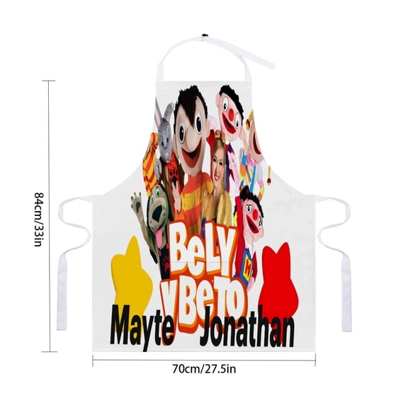 Bely Y Beto apron with pockets, waterproof apron for adults, adjustable chef apron suitable for cooking, drawing, and craftingfor 33" x 28"70X84cm).