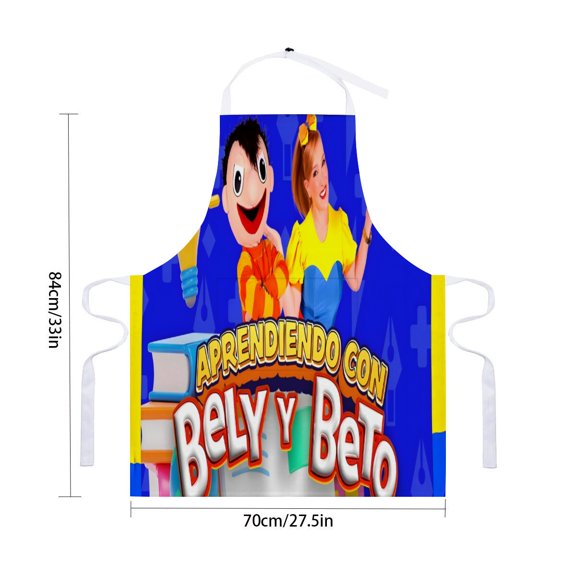 Bely Y Beto apron with pockets and waterproof style, designed for adults as a kitchen cooking apron, adjustable chef apron for drawing and craftsfor 33" x 28"70X84cm).