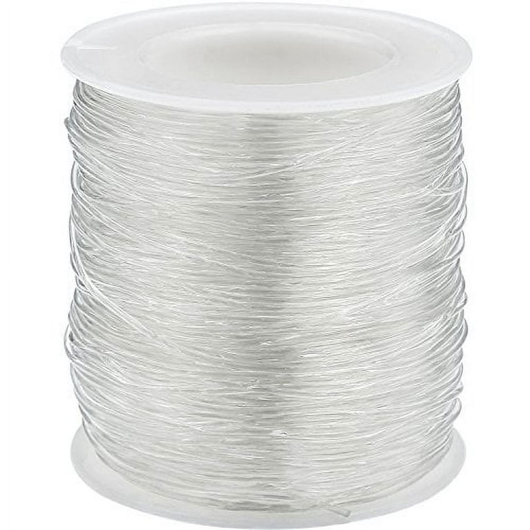 Bememo Elastic Clear Beading Thread Stretch Polyester String Cord for  Jewelry Making and Crafts (1 mm, 80 Meters) 