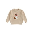 thumbnail image 1 of BemeyourBBs Baby Birthday Sweaters Long Sleeve Silly Goose Embroidery Pullovers, 1 of 9