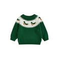 thumbnail image 1 of BemeyourBBs Baby Boy Duck Sweater Animal Pattern Crewneck Long Sleeve Knit Tops, 1 of 9