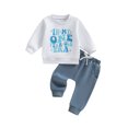 thumbnail image 1 of BemeyourBBs Baby Boy First Birthday Outfit Wild One Birthday 1st Birthday Clothes Long Sleeve Crewneck Animal Sweatshirt with Sweatpants Cute Infant Spring Fall Winter Clothes, 1 of 9