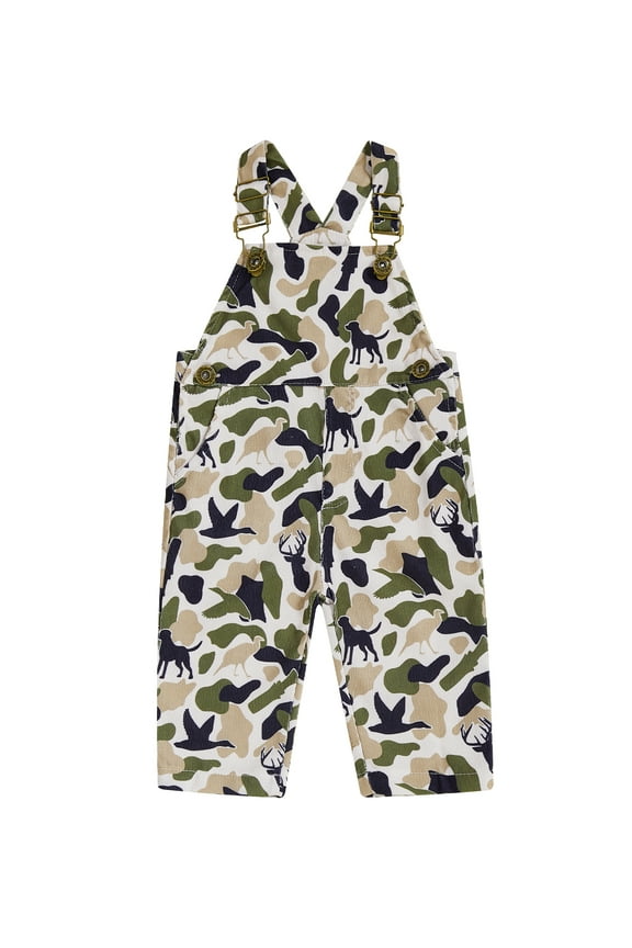 Baby Boy Overalls Romper Camouflage Print Sleeveless Jumpsuit