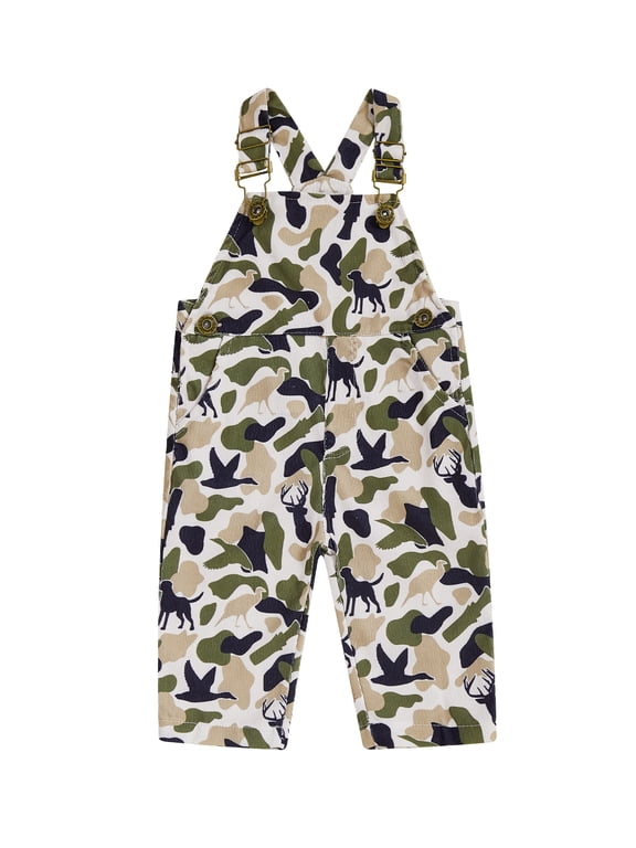 Baby Boy Overalls Romper Camouflage Print Sleeveless Jumpsuit