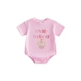 thumbnail image 1 of BemeyourBBs Baby Boys Girls First Birthday Romper Outfits One Years Old 1st Birthday Clothes Short Sleeve Cake Embroidery Bodysuit Playsuit Summer Clothing, 1 of 9