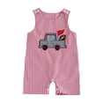 thumbnail image 1 of BemeyourBBs Baby Boys Rompers Rugby Truck Embroidery Plaid Summer Clothes, 1 of 9