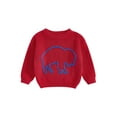 thumbnail image 1 of BemeyourBBs Baby Fall Sweaters Long Sleeve Graphic Embroidery Knit Pullovers, 1 of 9