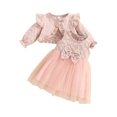 thumbnail image 1 of BemeyourBBs Baby Girl 2Pcs Outfits Sleeveless Tulle Dress + Long Sleeve Jacket, 1 of 9