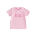 thumbnail image 1 of BemeyourBBs Big Middle Little Sibling Shirt Brother and Sister Matching Outfit Summer Sibling Matching Outfits Todlder Baby Boy Girl Shirt Letter Embroidered Loose Short Sleeve Pullover T Shirts Tops, 1 of 9