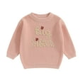 thumbnail image 1 of BemeyourBBs Big Sister Little Sister Matching Outfits Toddler Baby Girl Chunky Sweater Warm Sweatshirt Knit Fall Winter Clothes, 1 of 7