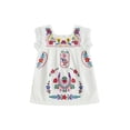 thumbnail image 1 of BemeyourBBs Boho Toddler Girls Summer Dress Bohemia Casual Floral Embroidery Square Neck Sleeveless Dress for Beach Party Cute Clothes, 1 of 9