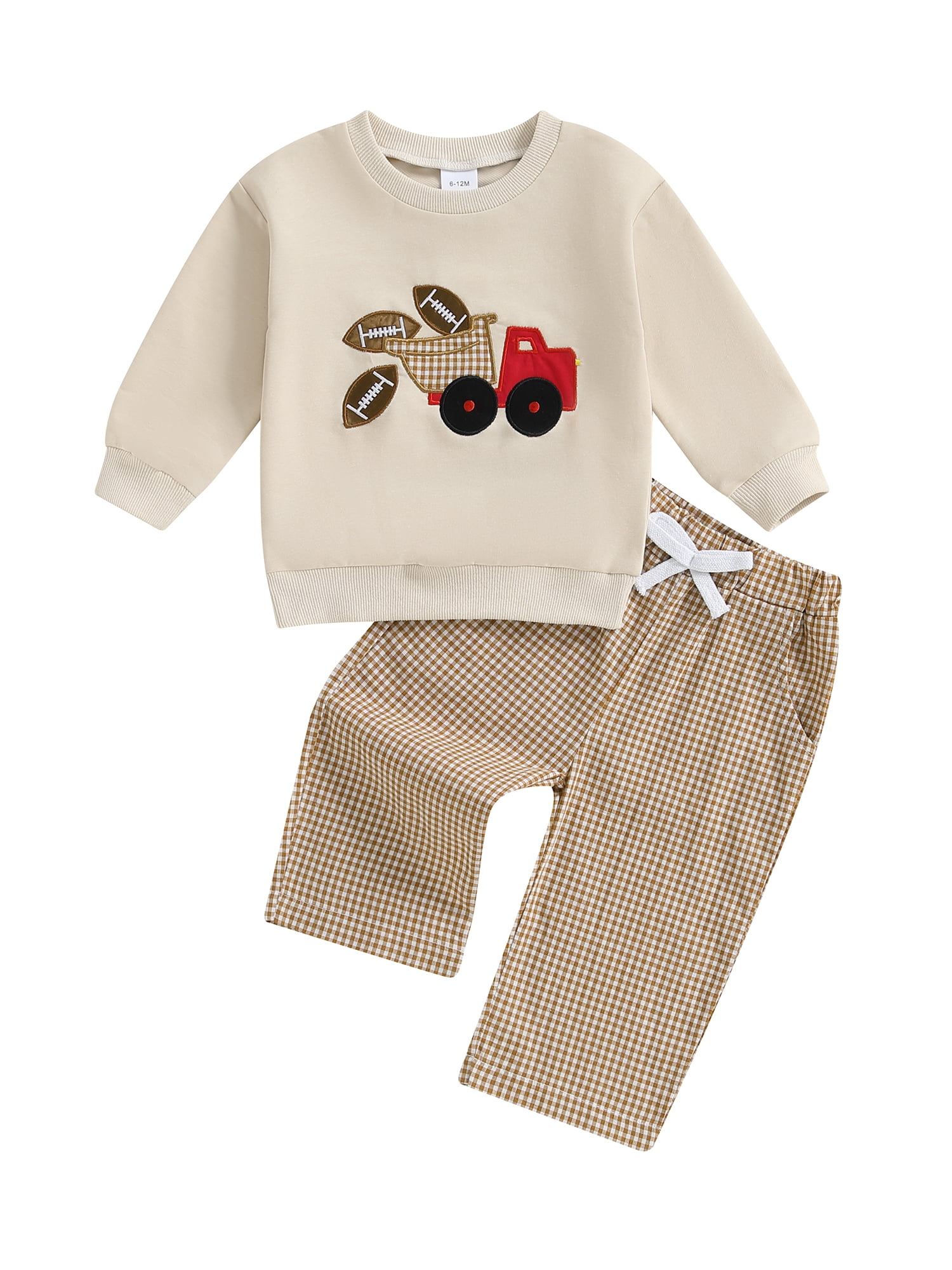 BemeyourBBs Boy 2 piece Outfit Long Sleeve Embroidery Rugby Sweatshirt BemeyourBBs Boy 2 piece Outfit Long Sleeve Embroidery Rugby Sweatshirt