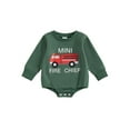 thumbnail image 1 of BemeyourBBs Boy Jumpsuit Long Sleeve Round Neck Fire Engine Embroidery Romper, 1 of 9