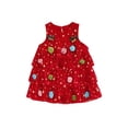 thumbnail image 1 of BemeyourBBs Girls Christmas Dress Sleeveless  Stars Layered Tulle Dress with Bells, 1 of 9