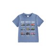 thumbnail image 1 of BemeyourBBs God Says I Am Toddler Baby Boy Summer Outfit Kids Baby Boy Christening Clothes Short Sleeve Vehicle Letters Print Summer T Shirt Tops Clothes, 1 of 9