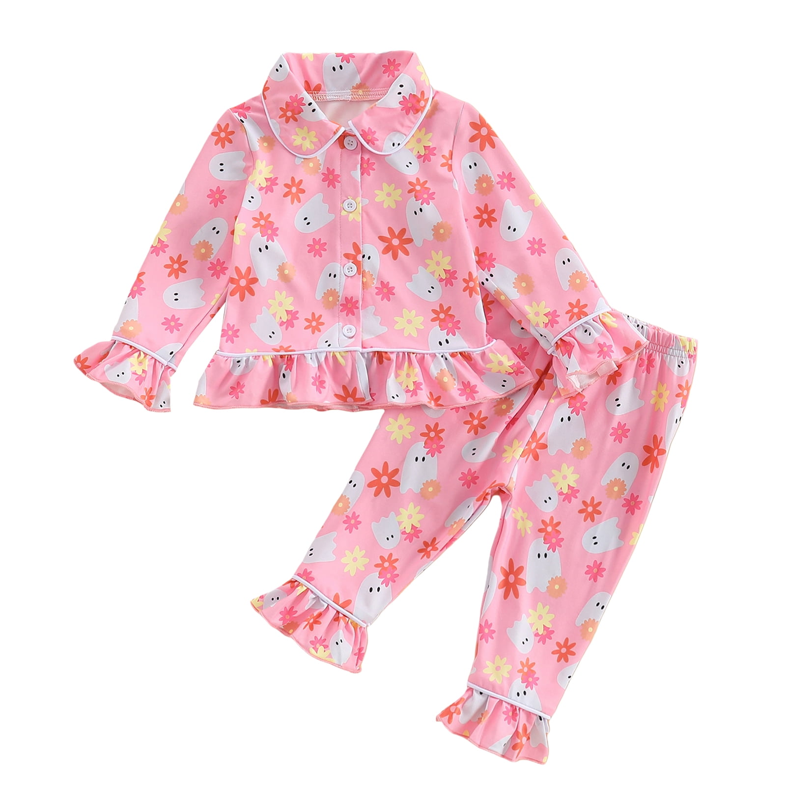 BemeyourBBs Halloween Pajamas for Toddler Baby Girl Long Sleeve Shirt ...