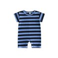thumbnail image 1 of BemeyourBBs Infant Baby Girl Boy Summer Striped Romper One Piece Outfit Casual Short Sleeve Stripes Print Jumpsuit Shorts Baby Basic Clothes, 1 of 9