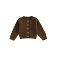 thumbnail image 1 of BemeyourBBs Kids Fall Knit Cardigan Long Sleeve Solid Button Down Sweater, 1 of 9