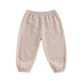 thumbnail image 1 of BemeyourBBs Kids Girls Boys Jogger Pants Loose Plaid Print Elastic Waist Trousers, 1 of 9