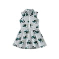 thumbnail image 1 of BemeyourBBs Kids Toddler Baby Girl Summer Golf Football Dress Outfit Athletic Workout Dress Clothes Sleeveless Tank Dress Lapel Collar Half Zipper A Line Dress Party Princess Dresses, 1 of 9