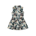 thumbnail image 1 of BemeyourBBs Kids Toddler Baby Girl Summer Golf Football Dress Outfit Athletic Workout Dress Clothes Sleeveless Tank Dress Lapel Collar Half Zipper A Line Dress Party Princess Dresses, 1 of 5