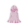 thumbnail image 1 of BemeyourBBs Kids Toddler Terry Cloth Swim Cover Up Dress Baby Boy Girl Swimsuit Wraps Sleeveless Pocket Hooded Coverup Dress Towel Beach Bathing Suit Swimwear, 1 of 9