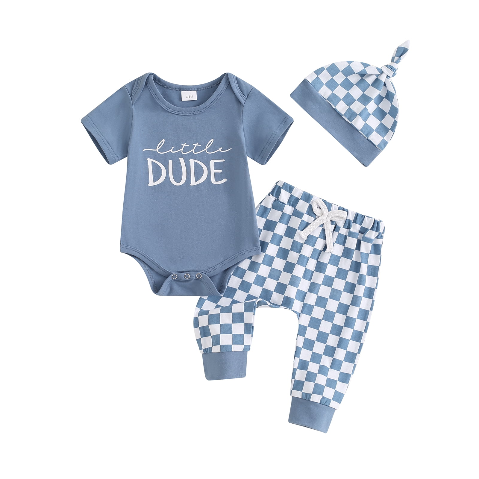 BemeyourBBs Newborn Baby Boy Clothes Letter Print T-Shirt Romper