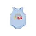 thumbnail image 1 of BemeyourBBs Newborn Baby Boy Summer Clothes Cute Infant Baby Boys Fishing Outfit Bubble Romper Overalls Sleeveless Shark Crab Embroidery Bodysuit Jumpsuit Playsuit, 1 of 9