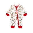thumbnail image 1 of BemeyourBBs Newborn Baby Boys Girl Valentines Day Outfits Cute Infant Bear Excavator Romper Zipper One Piece Jumpsuit Long Sleeve Fall Winer Spring Clothes, 1 of 9