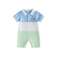 thumbnail image 1 of BemeyourBBs Newborn Baby Boys Golf Outfits Rompers Golf Embroidered Turn Down Collar Button Short Sleeve Bodysuits Jumpsuits Infant Summer Clothes, 1 of 9