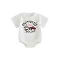 thumbnail image 1 of BemeyourBBs Newborn Baby Boys Summer Clothes Infant Baby Boys Football Outfit Bubble Romper Soccer in Tractor Print Short Sleeve Bodysuit Playsuit Jumpsuit, 1 of 9