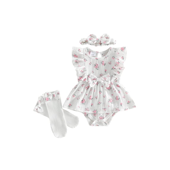 BemeyourBBs Newborn Baby Girls Spring Summer Fall Clothes Bubble Romper ...