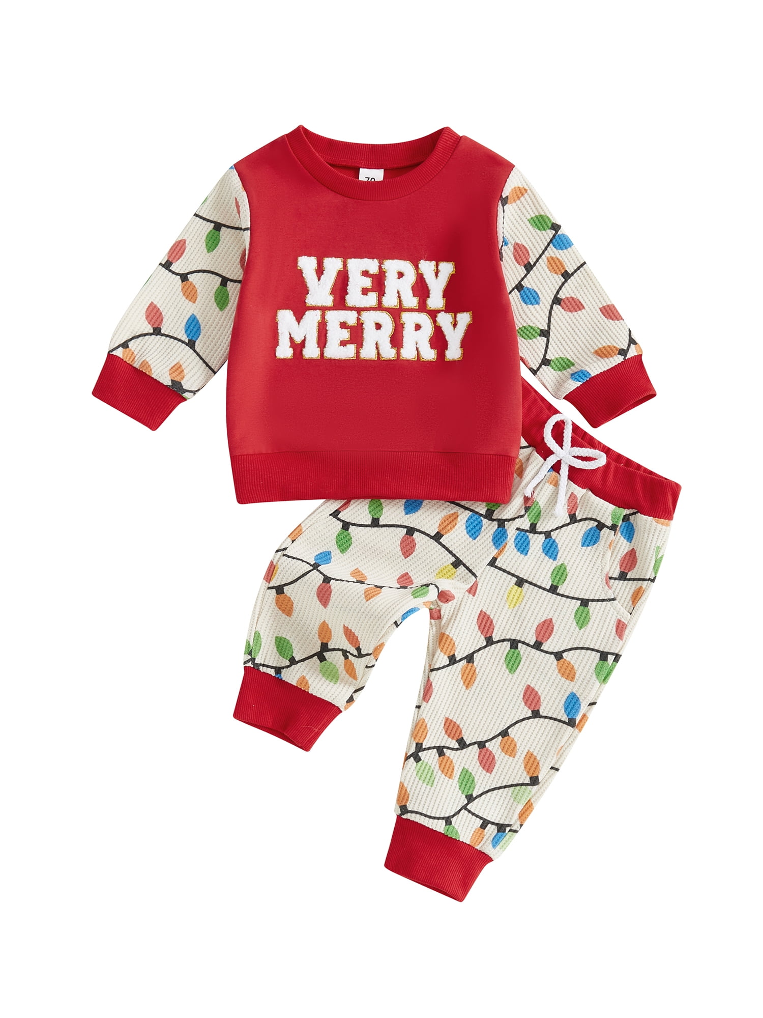 BemeyourBBs Toddler Baby Boy Christmas Outfits Long Sleeve Pullover ...