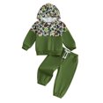 thumbnail image 1 of BemeyourBBs Toddler Baby Boy Deer Hunting Outfit Baby Boys Fall Winter Clothes Camouflage Print Hooded Half Zipper Long Sleeve Sweatshirt and Elastic Waist Pockets Joggers Pants Set, 1 of 9
