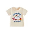 thumbnail image 1 of BemeyourBBs Toddler Baby Boy Girl Back to School T Shirts Kids Kindergarten Outfits 1 2 3 4 5 6 Years Little Boy Girl Short Sleeve Goose Raccoon Print Casual Summer Pullover Tee Shirt Tops, 1 of 9
