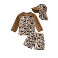 thumbnail image 1 of BemeyourBBs Toddler Baby Boy Hunting Duck Swimsuit with Sun Hat 3 Pieces Outfit Infant Boy Bathing Suit Long Sleeve Rash Guard Camouflage Print Zipper Swimming Tops Swim Trunks Shorts Set Swimwear, 1 of 9