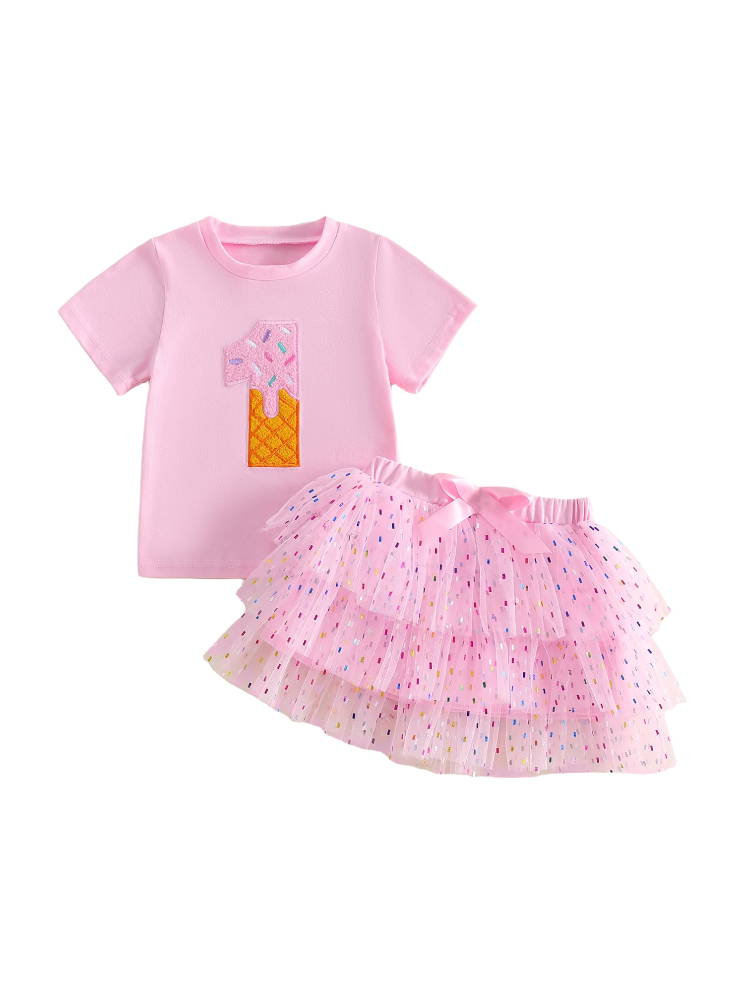 BemeyourBBs Toddler Baby Girl Birthday Outfits 1 2 3 4 Birthday Summer ...
