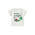 thumbnail image 1 of BemeyourBBs Toddler Baby Girl Boy Birthday T-Shirt 1st 2nd 3rd 4th 5th Years Old Birthday Outfit Summer Clothes Casual Loose Fit Lawnmower Letter Print Short Sleeve Shirt Pullover Tee Tops, 1 of 9