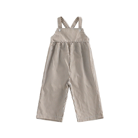 BemeyourBBs Toddler Baby Girl Boy Plaid Romper Overalls Spring Summer Clothes Square Neck Sleeveless Jumpsuit Overall One Piece Outfits