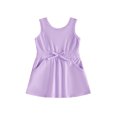 thumbnail image 1 of BemeyourBBs Toddler Baby Girl Summer Tank Dress Clothes Casual Solid Color Elastic Waist Sleeveless Pockets Dress Cute Beach Party Casual Dress, 1 of 9