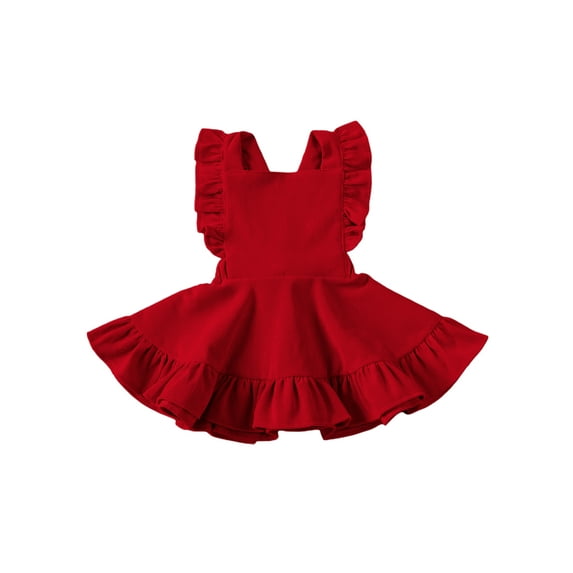 BemeyourBBs Toddler Baby Girls Corduroy Dress Vintage Infant Christmas Skirt Holiday Dress Ruffled Casual Dress Summer Fall Winter Spring Outfit Baby Essantials Clothes