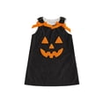 thumbnail image 1 of BemeyourBBs Toddler Baby Girls Halloween Dress Outfit Baby Girl Fall Pumpkin Overalls Dress Clothes Kids Cute Pumpkin Face Embroidery Sleeveless Tank Dress 12 18 24 Months 2 3 4 5 Years, 1 of 9