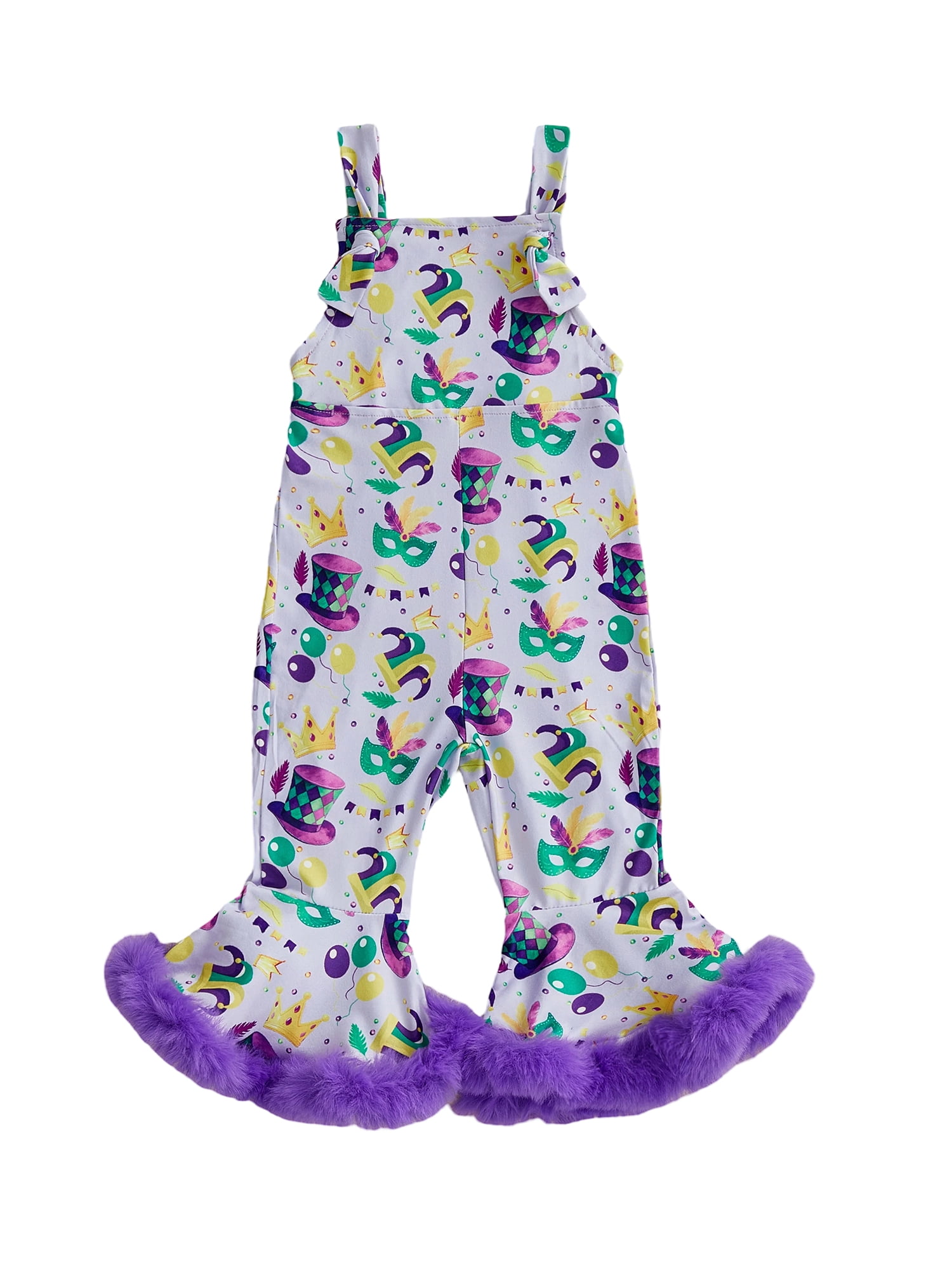 BemeyourBBs Toddler Baby Girls Mardi Gras Outfits Carnival Romper ...