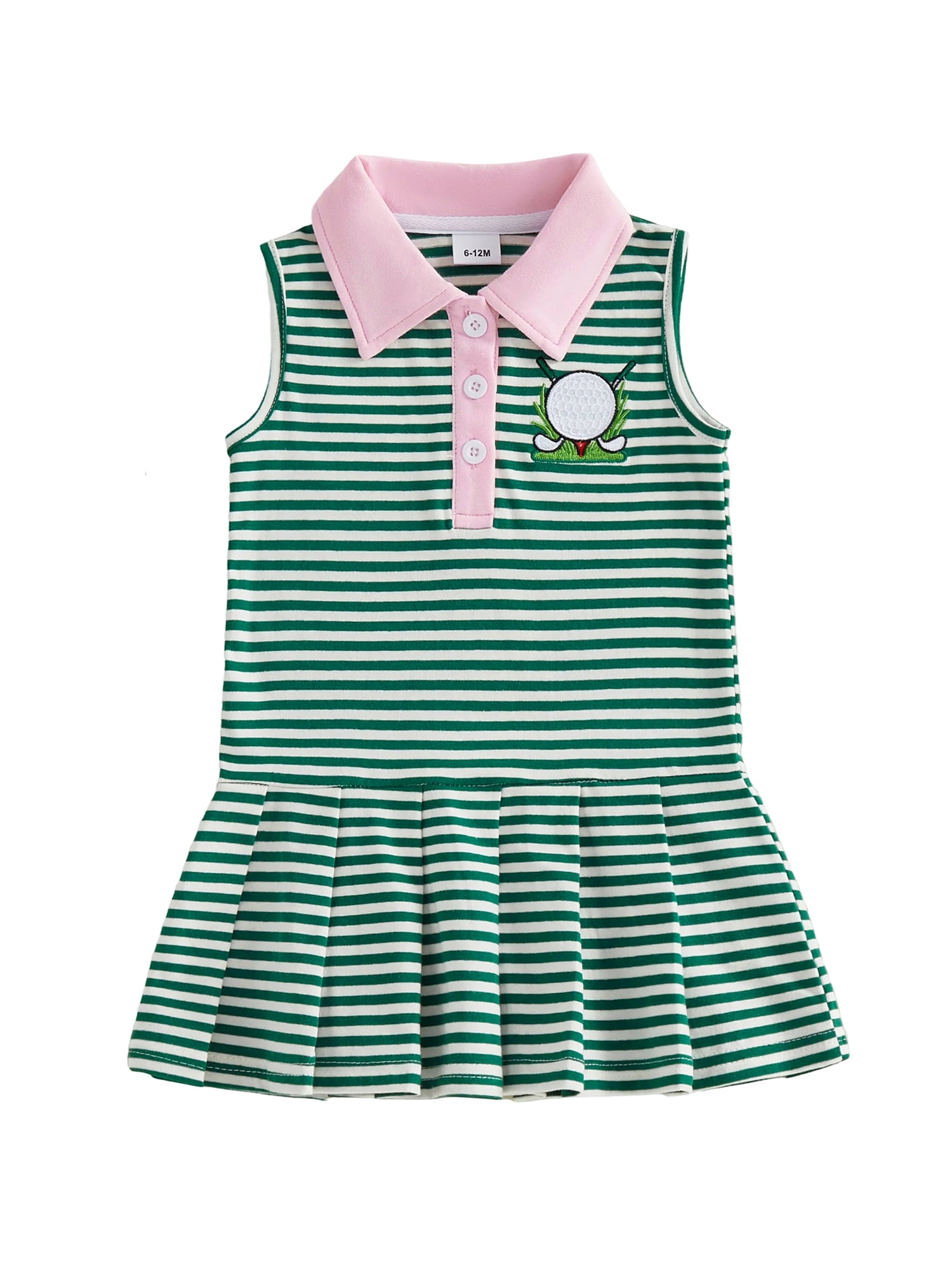 green and pink striped golf dress Pink Striped Polo Dress | Women's Clothing