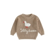 BemeyourBBs Toddler Baby Goose Sweater Crewneck Long Sleeve Pullover Knit Tops