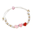 thumbnail image 1 of BemeyourBBs Valentine's day Bracelet for Women Love Heart Valentine's day Beaded Bracelets Bulk Cute Pink Red Stackable Stretch Bracelets for Valentines Day Accessories Jewelry Gifts, 1 of 8